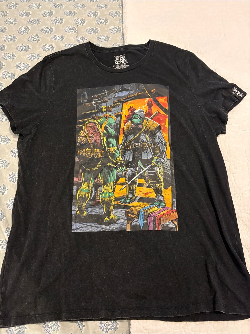 Teenage Mutant Ninja Turtles The Last Ronin Black Graphic Tee